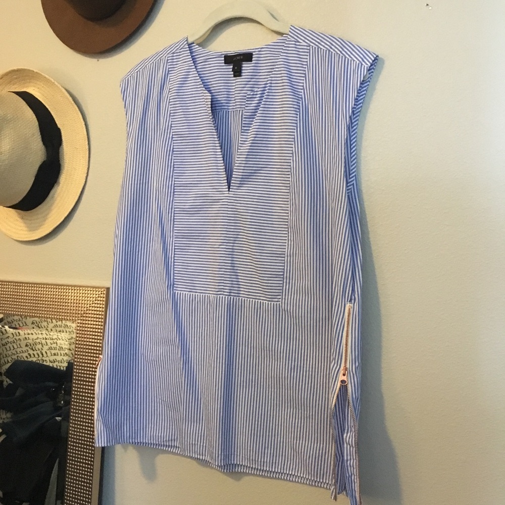 Jcrew Top with Zippers